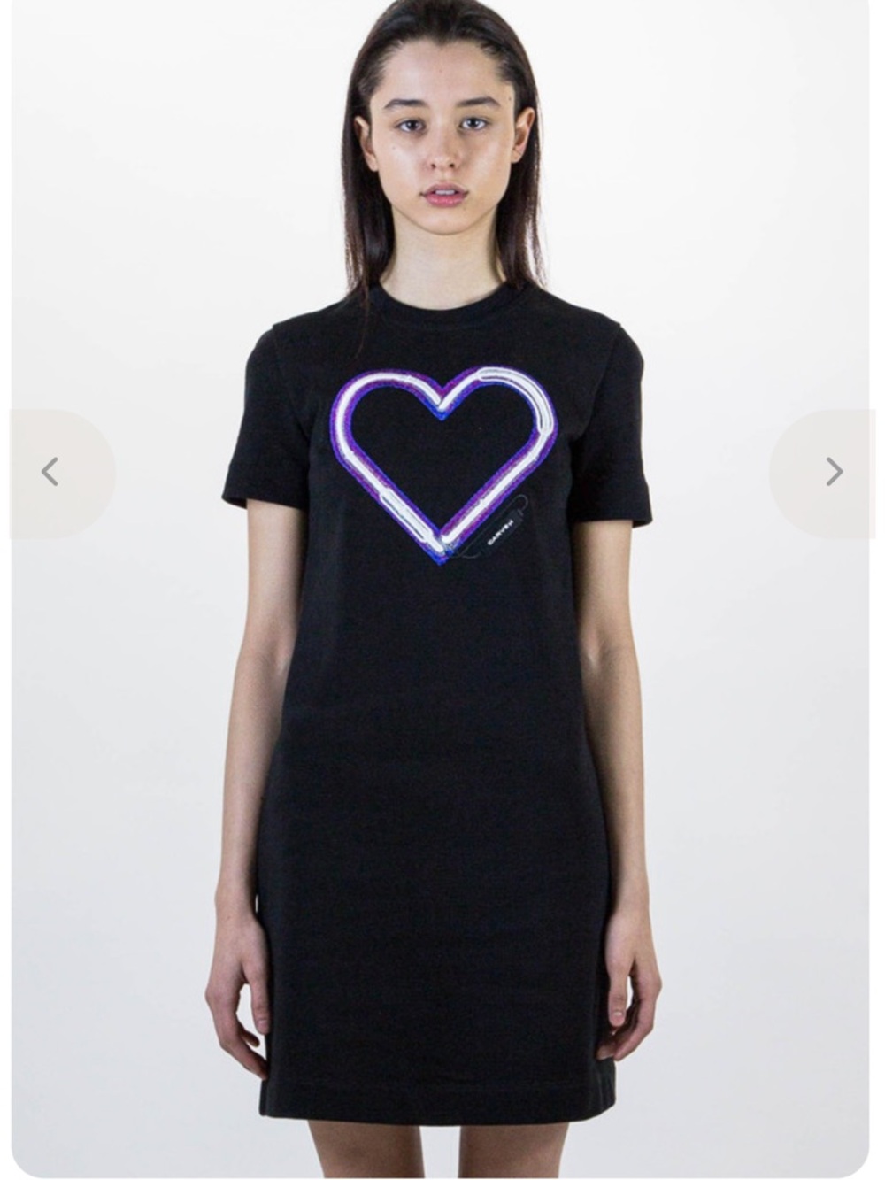 CARVEN Short Sleeve Heart Dress Size Medium EUC